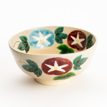 抹茶碗(合)　色絵朝顔　花光山窯 KOTOPOTTER