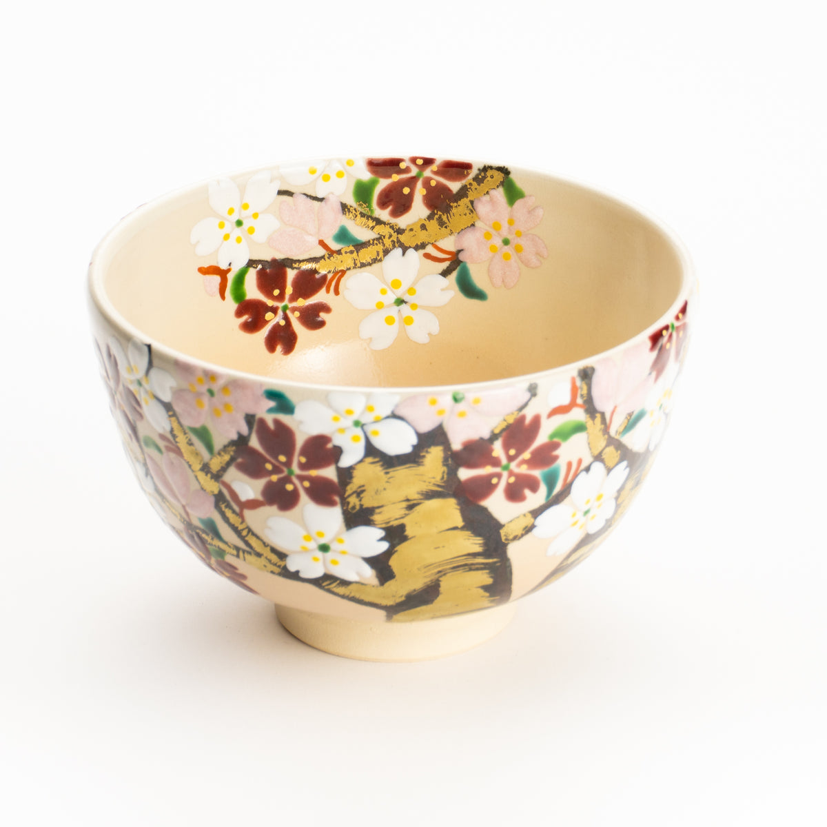 抹茶碗　色絵桜　花光山窯 KOTOPOTTER