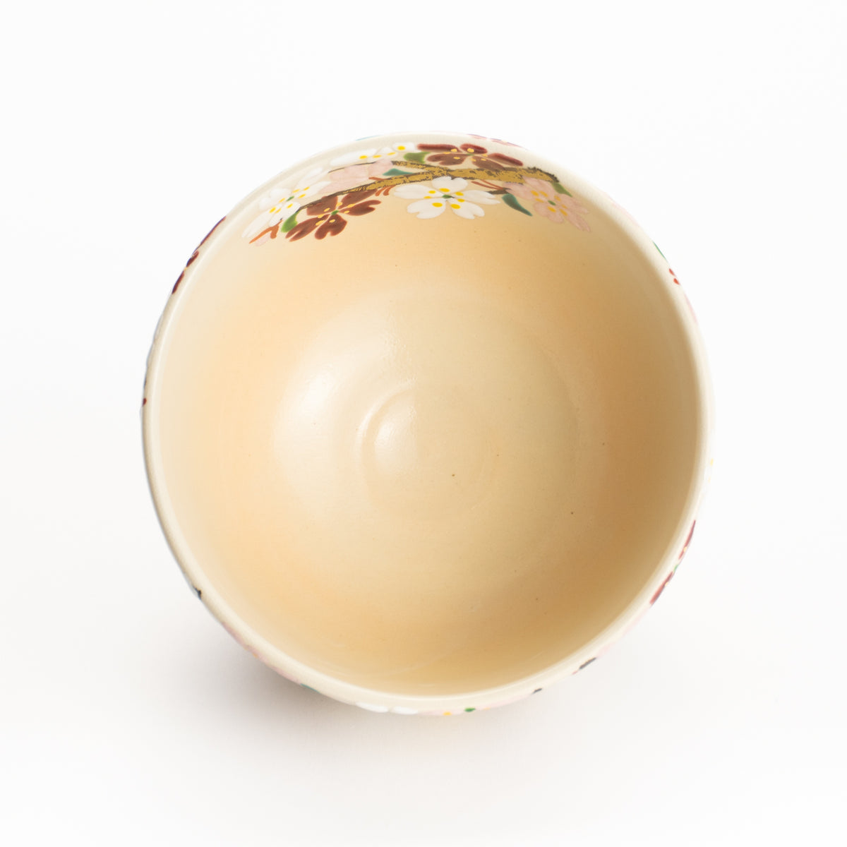 抹茶碗　色絵桜　花光山窯 KOTOPOTTER
