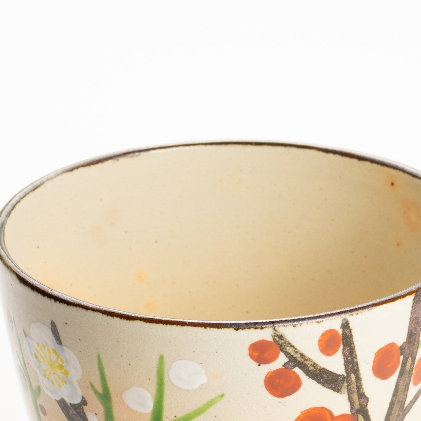 抹茶碗　乾山紅白梅　花光山窯 KOTOPOTTER