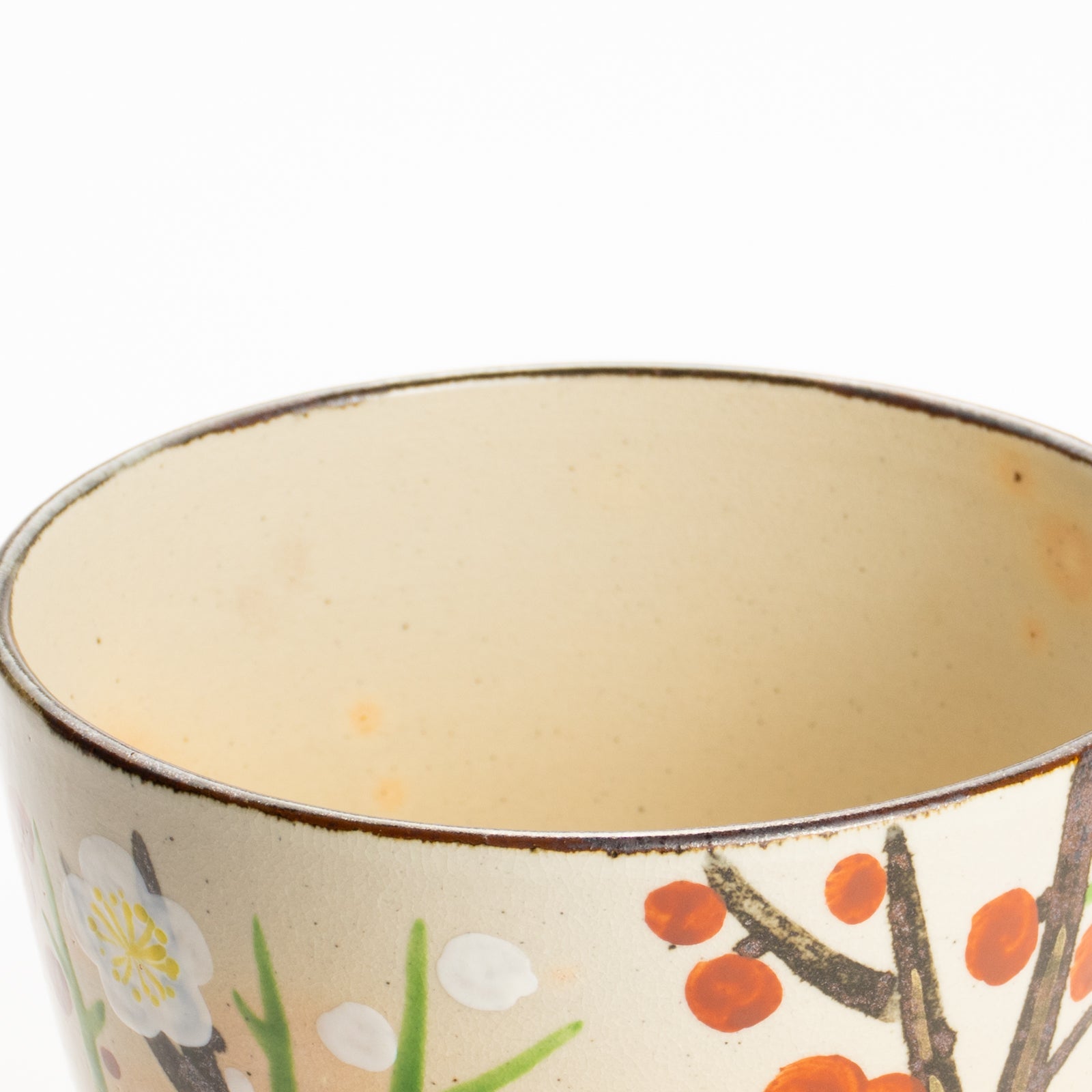 抹茶碗　乾山紅白梅　花光山窯 KOTOPOTTER
