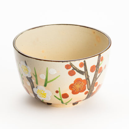 抹茶碗　乾山紅白梅　花光山窯 KOTOPOTTER