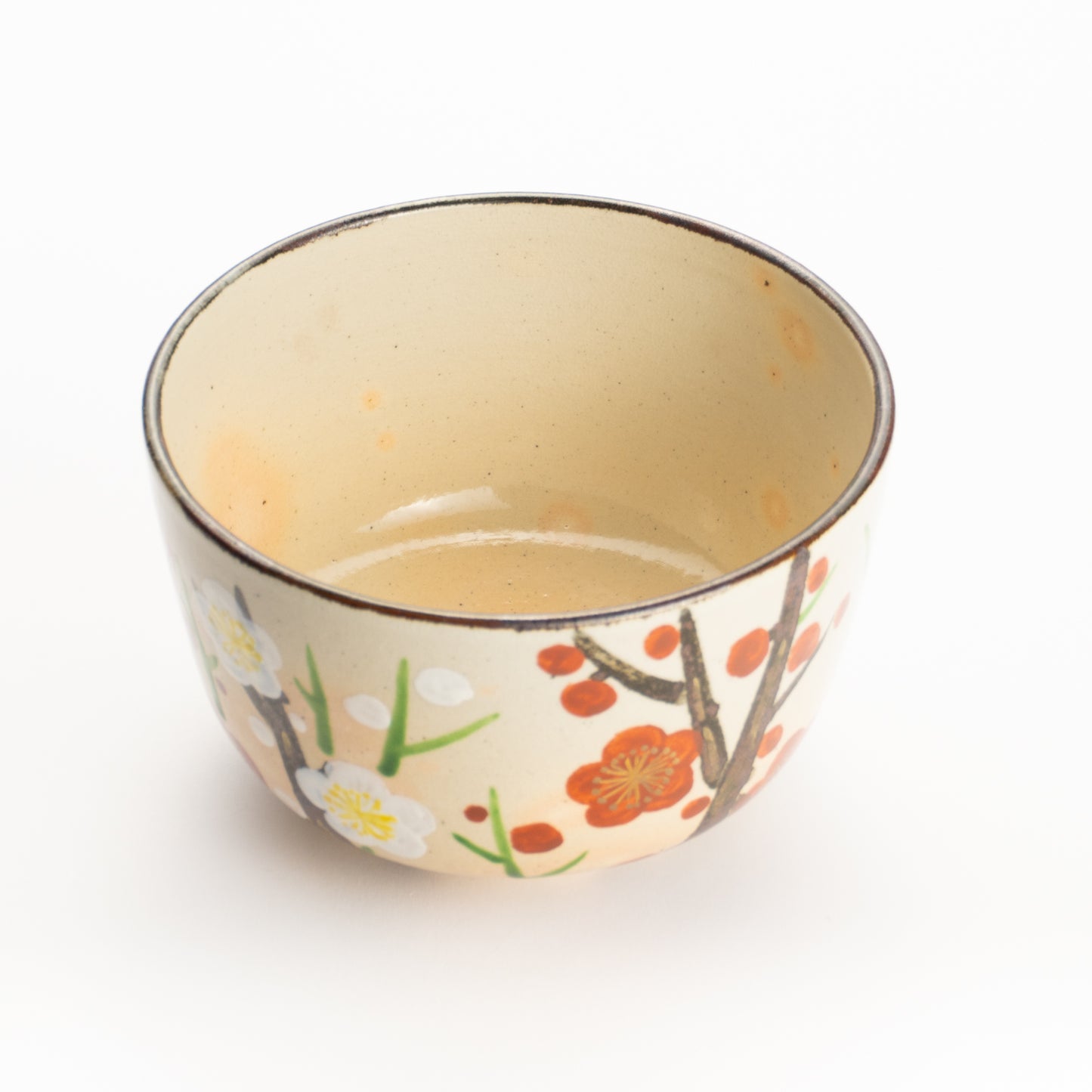 抹茶碗　乾山紅白梅　花光山窯 KOTOPOTTER