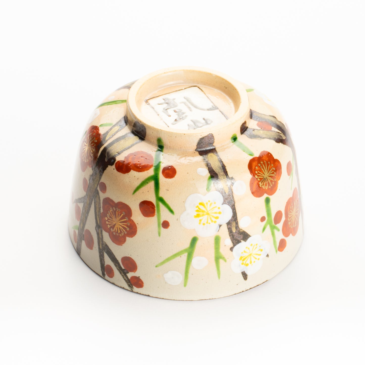 抹茶碗　乾山紅白梅　花光山窯 KOTOPOTTER