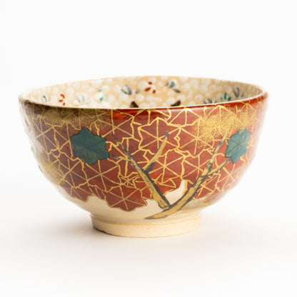 抹茶碗　満開桜と錦秋　花光山窯 KOTOPOTTER