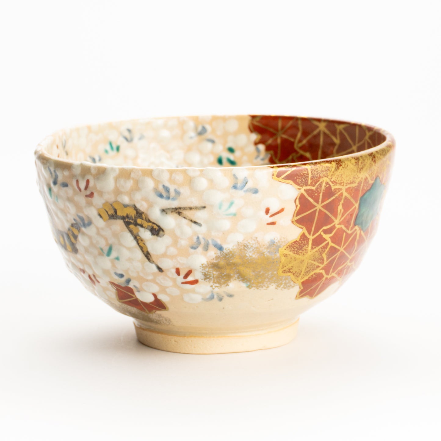 抹茶碗　満開桜と錦秋　花光山窯 KOTOPOTTER