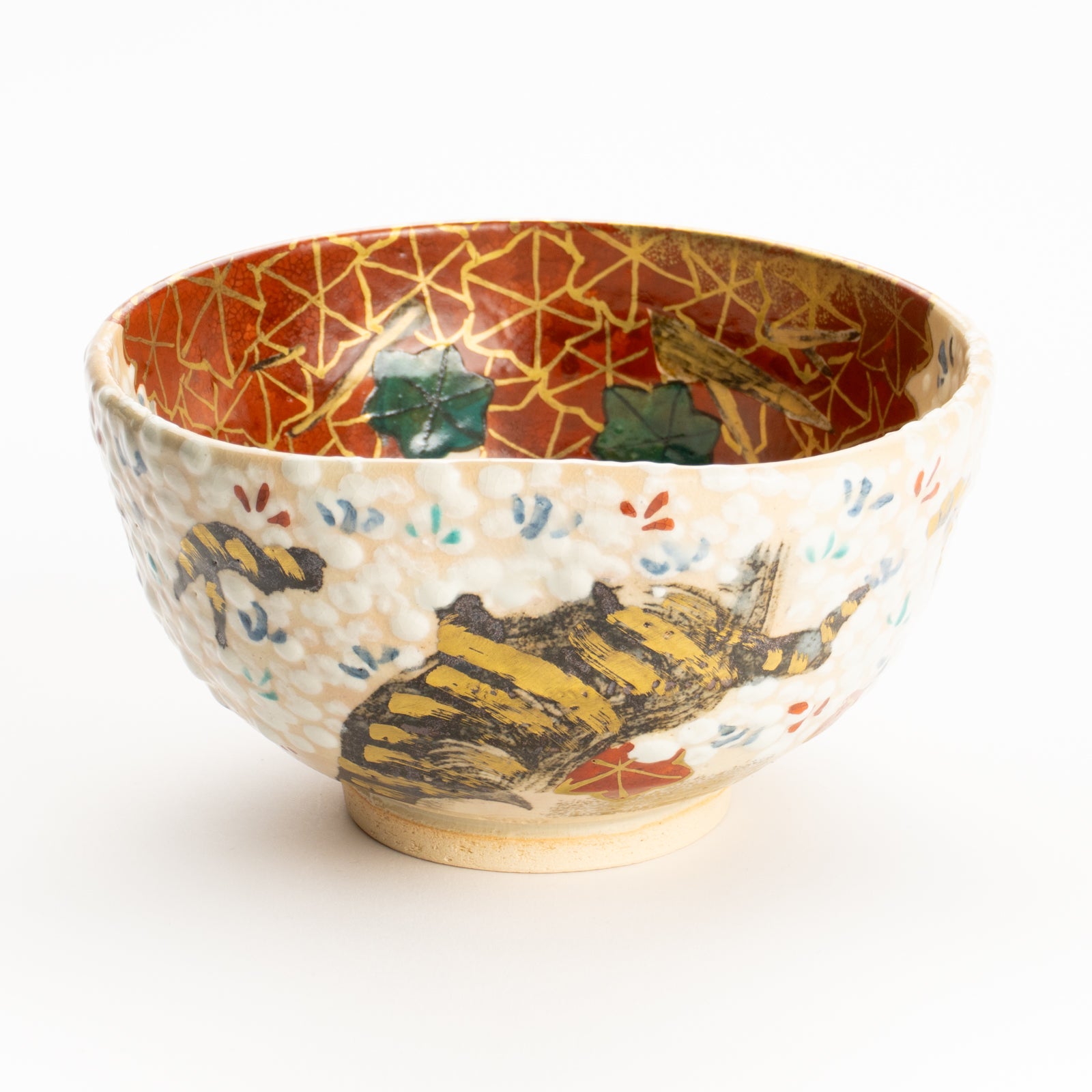 抹茶碗　満開桜と錦秋　花光山窯 KOTOPOTTER