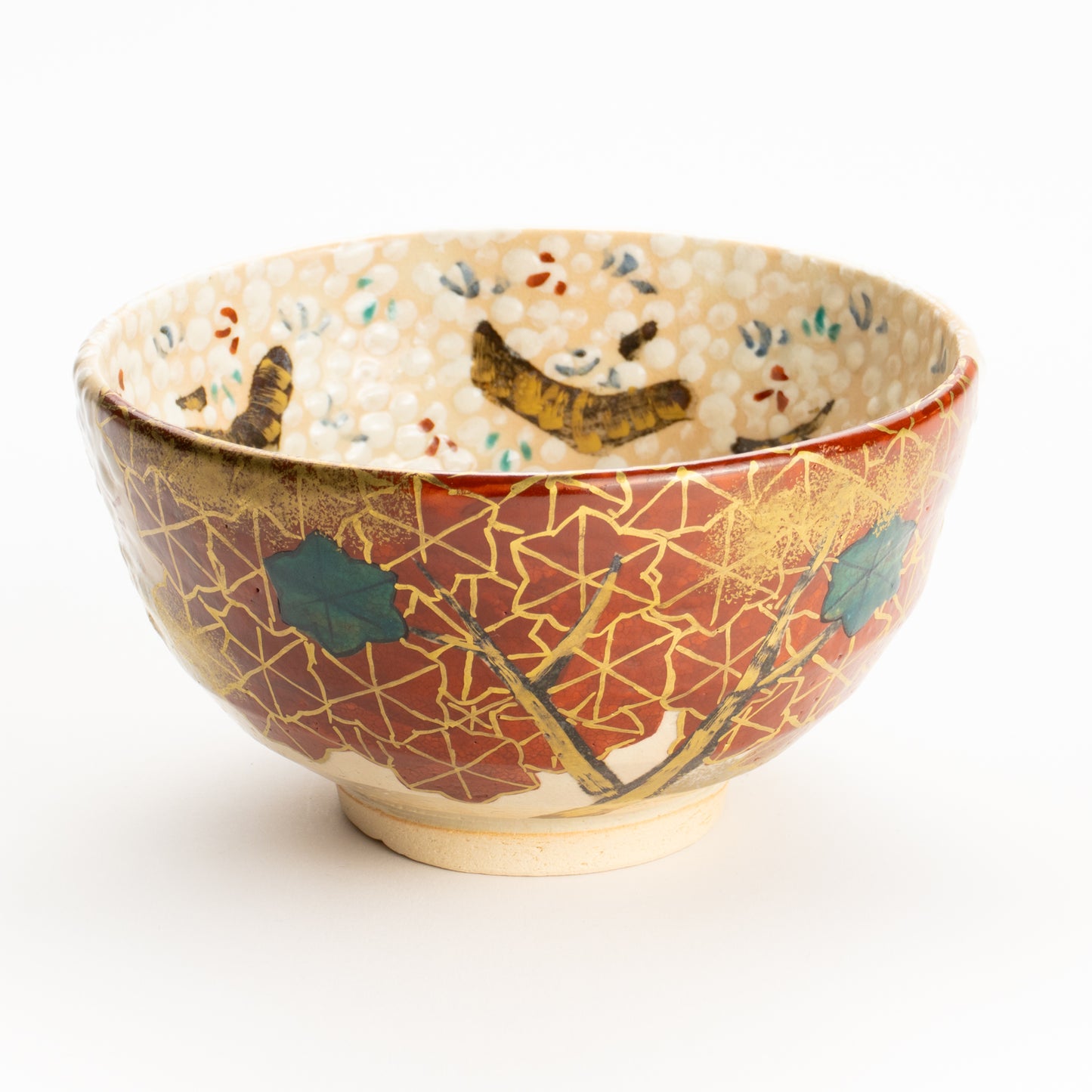 抹茶碗　満開桜と錦秋　花光山窯 KOTOPOTTER