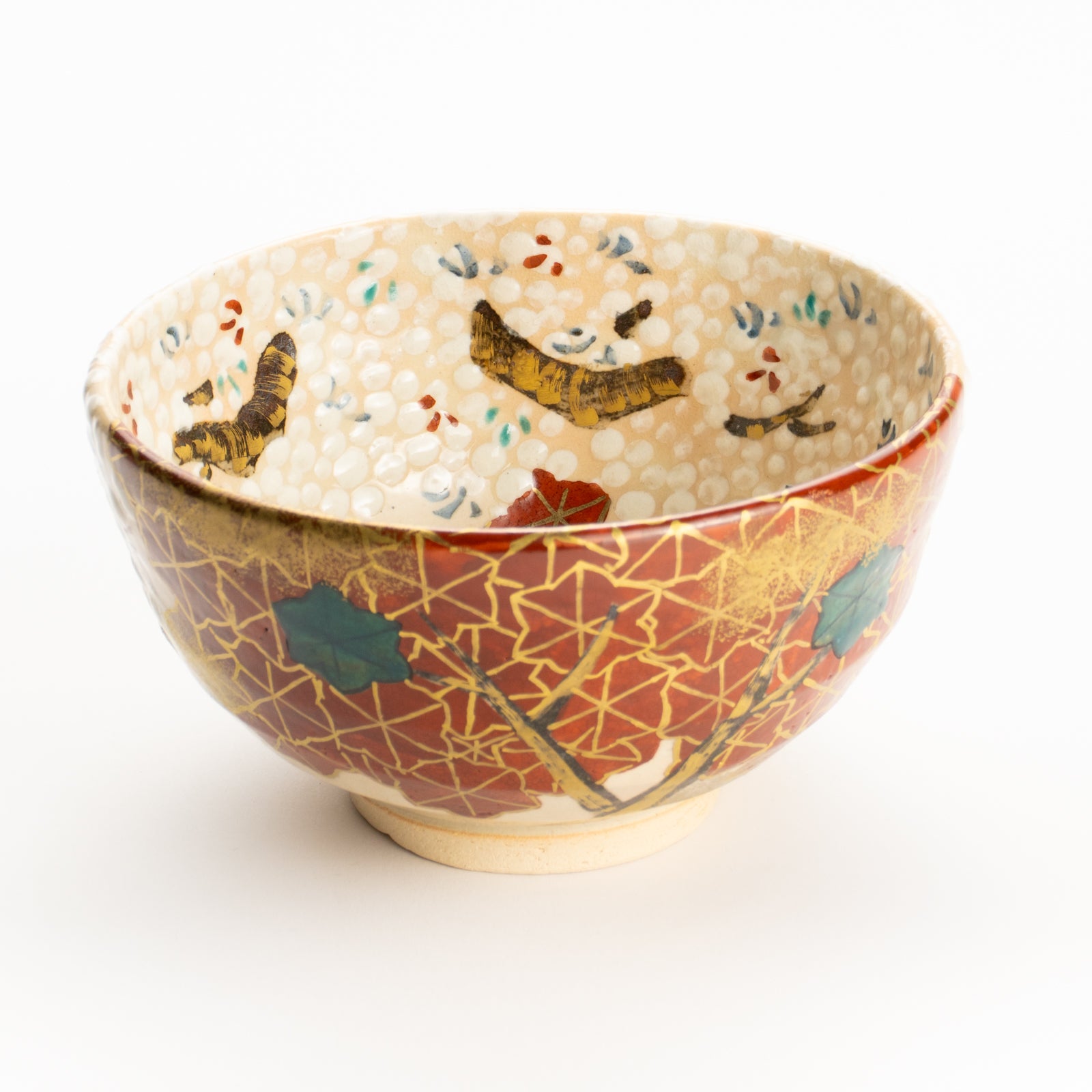 抹茶碗　満開桜と錦秋　花光山窯 KOTOPOTTER