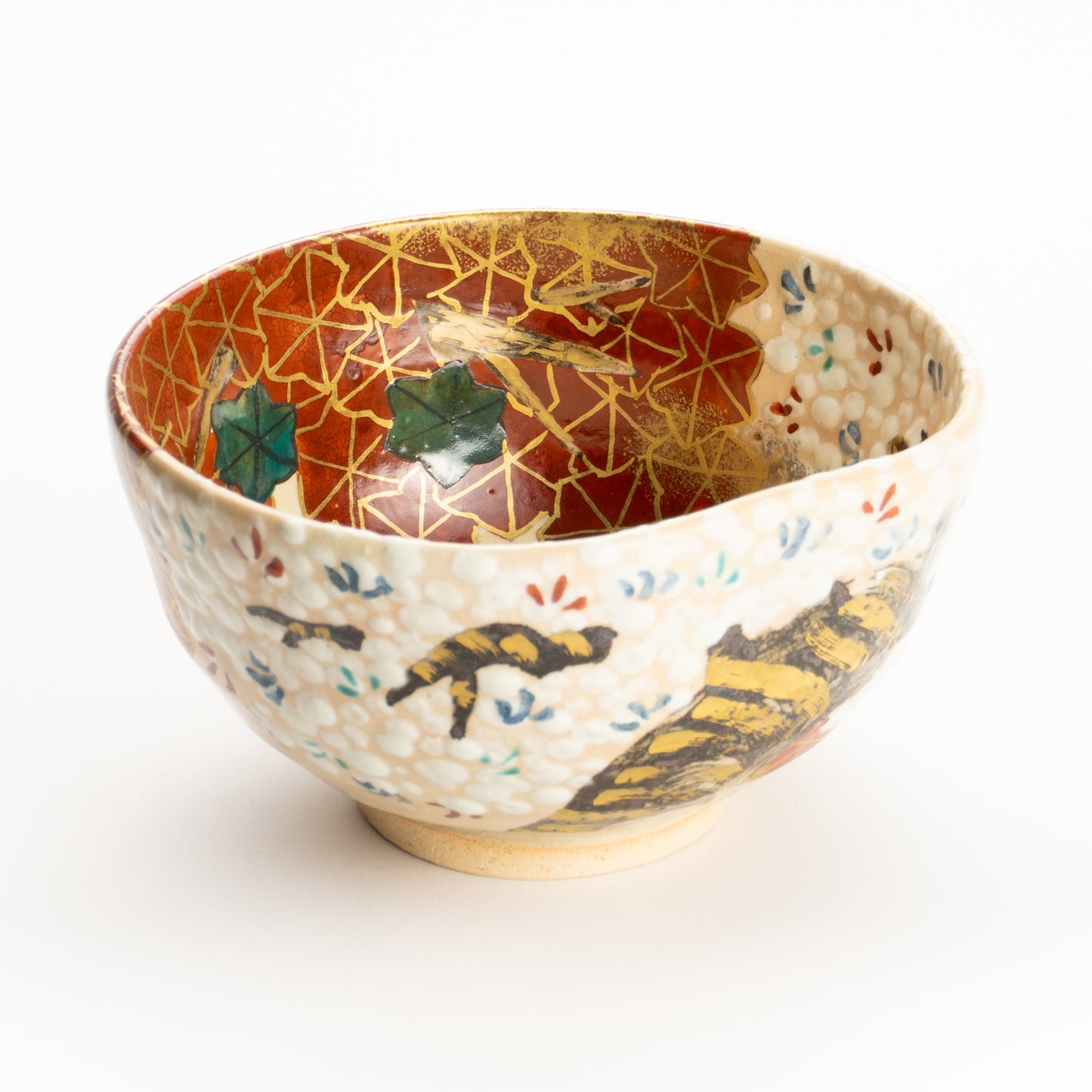 抹茶碗　満開桜と錦秋　花光山窯 KOTOPOTTER