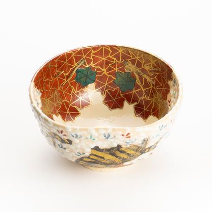 抹茶碗　満開桜と錦秋　花光山窯 KOTOPOTTER