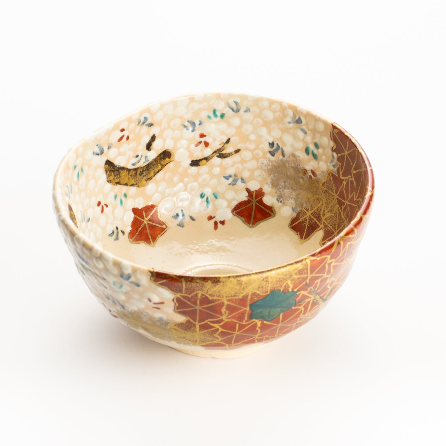 抹茶碗　満開桜と錦秋　花光山窯 KOTOPOTTER