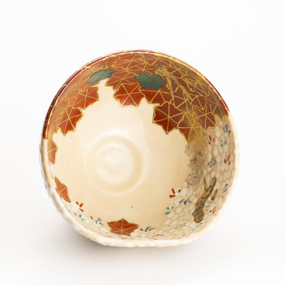 抹茶碗　満開桜と錦秋　花光山窯 KOTOPOTTER
