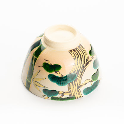抹茶碗　松竹梅　花光山窯 KOTOPOTTER