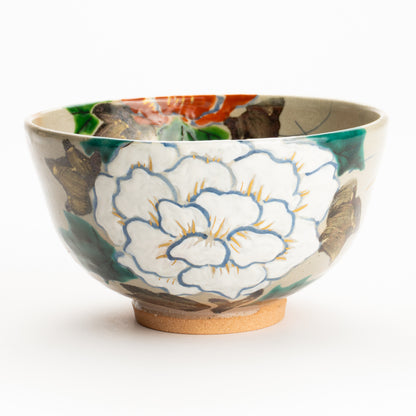 抹茶碗　乾山牡丹　花光山窯 KOTOPOTTER