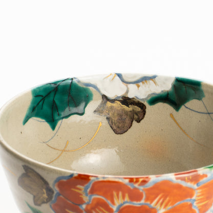 抹茶碗　乾山牡丹　花光山窯 KOTOPOTTER
