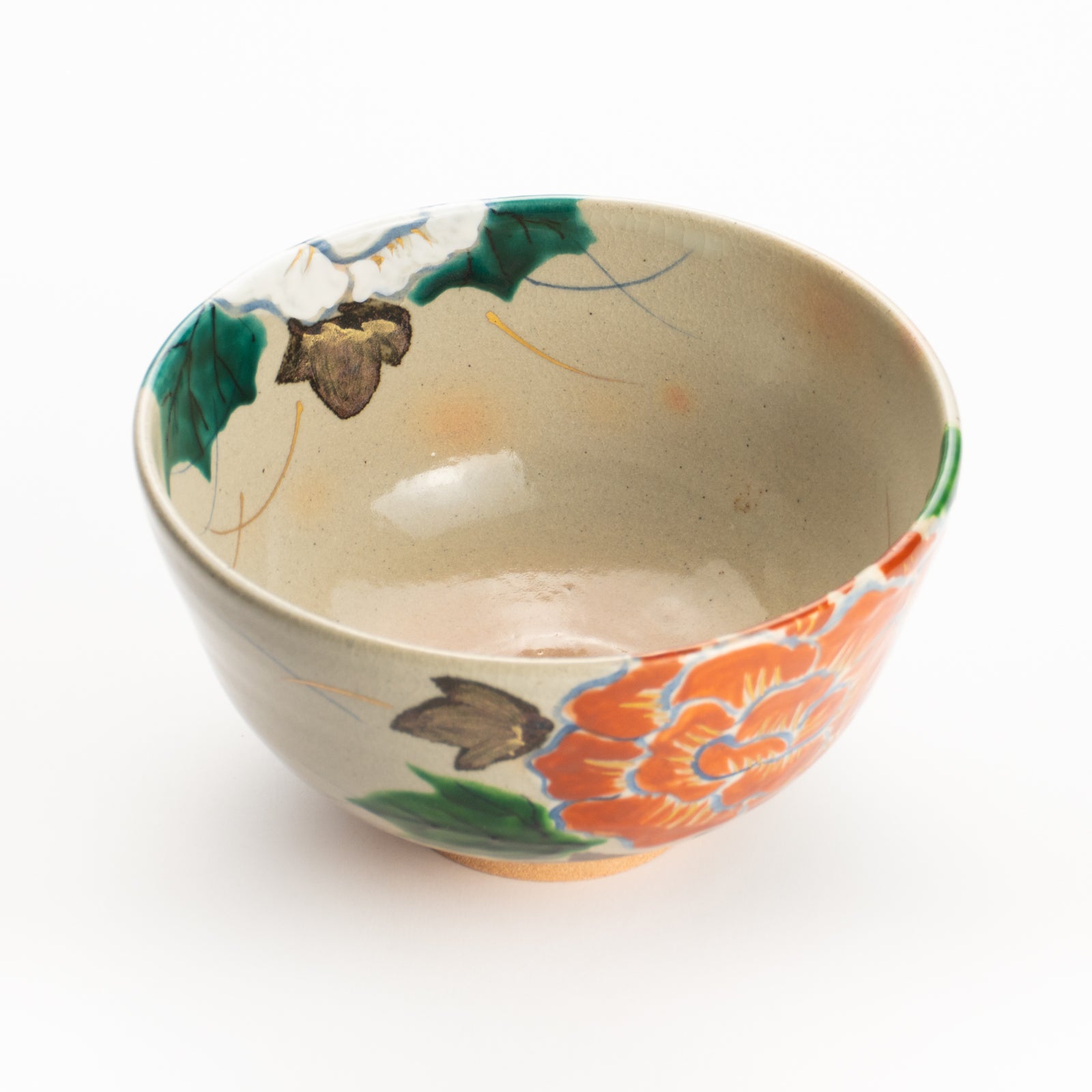 抹茶碗　乾山牡丹　花光山窯 KOTOPOTTER