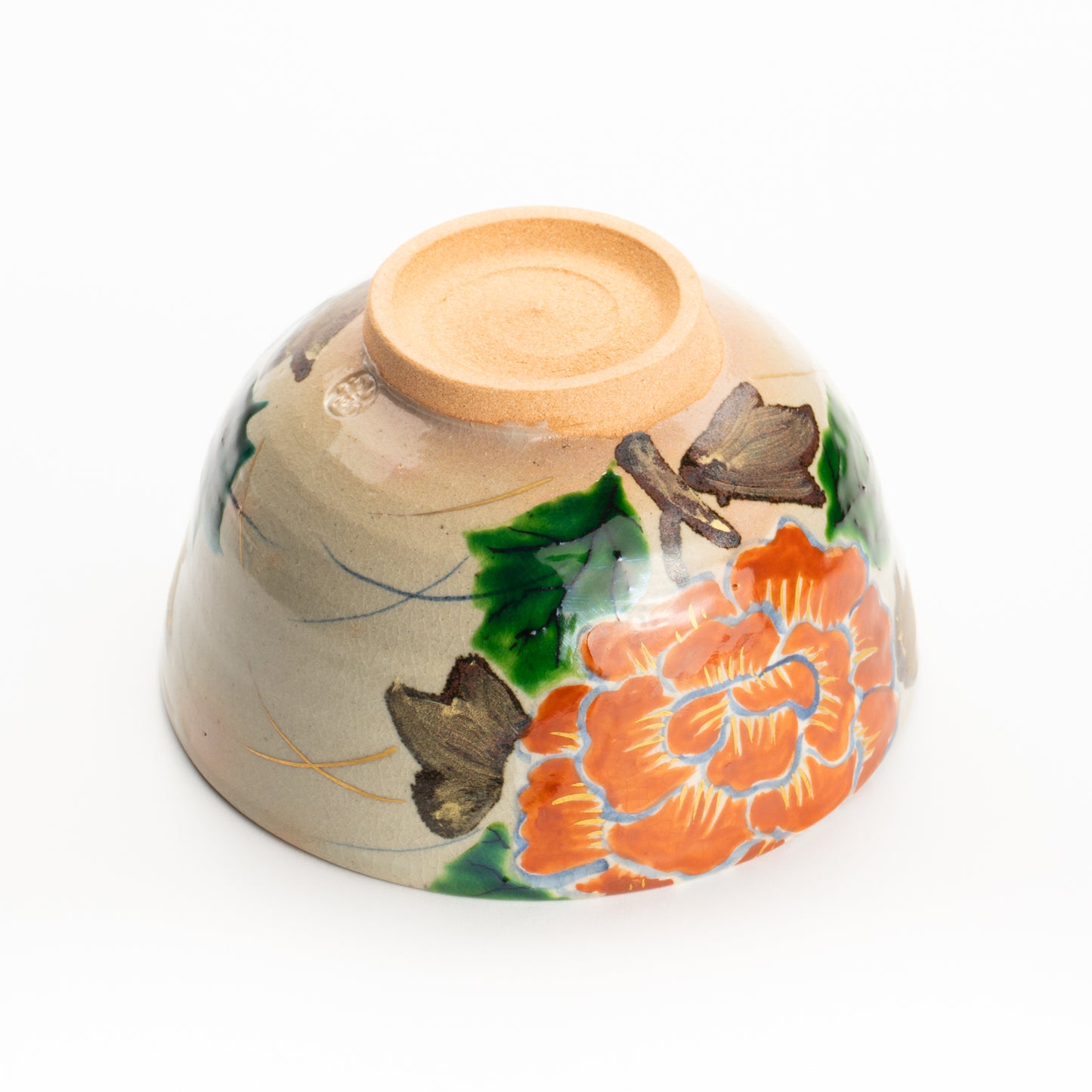 抹茶碗　乾山牡丹　花光山窯 KOTOPOTTER