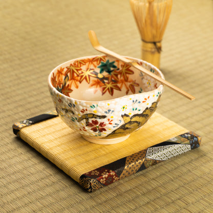 抹茶碗　雲錦　花光山窯 KOTOPOTTER
