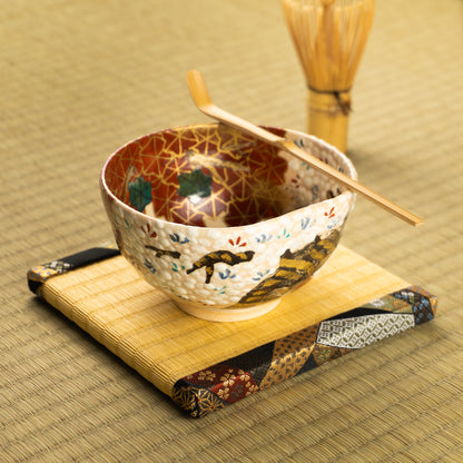 抹茶碗　満開桜と錦秋　花光山窯 KOTOPOTTER