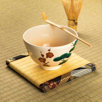 抹茶碗　松竹梅　花光山窯 KOTOPOTTER