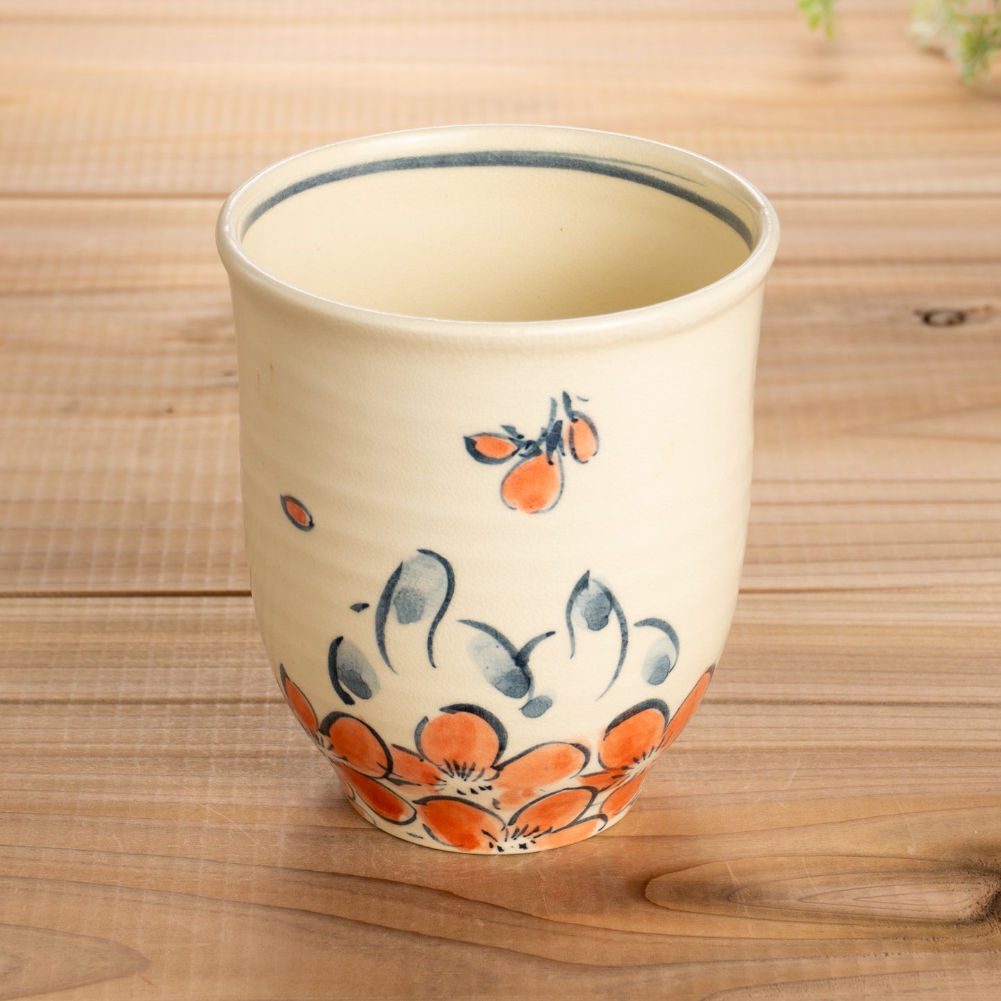 湯呑(大)　仲良し犬G　工房咲楽 - Handcrafted Japanese pottery from Kyoto - Kyo ware / Kiyomizu ware.