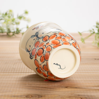 湯呑(大)　仲良し犬G　工房咲楽 - Handcrafted Japanese pottery from Kyoto - Kyo ware / Kiyomizu ware.