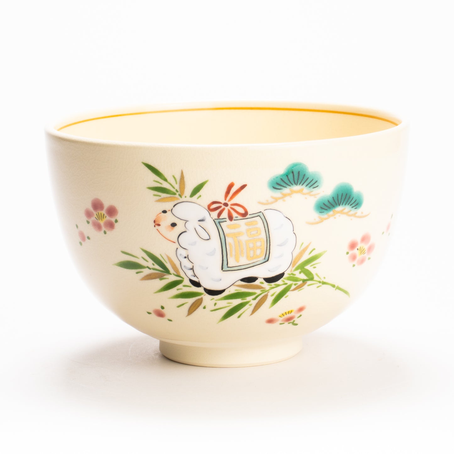 抹茶碗　吉祥羊　宝泉 KOTOPOTTER