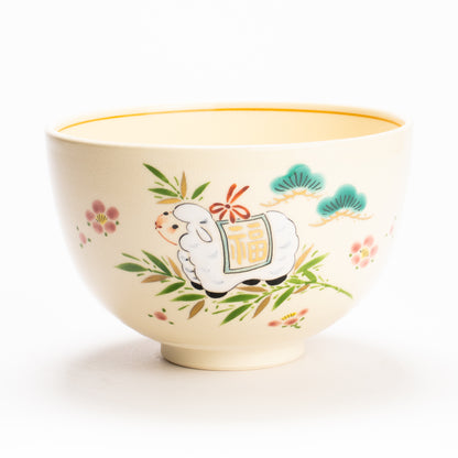 抹茶碗　吉祥羊　宝泉 KOTOPOTTER