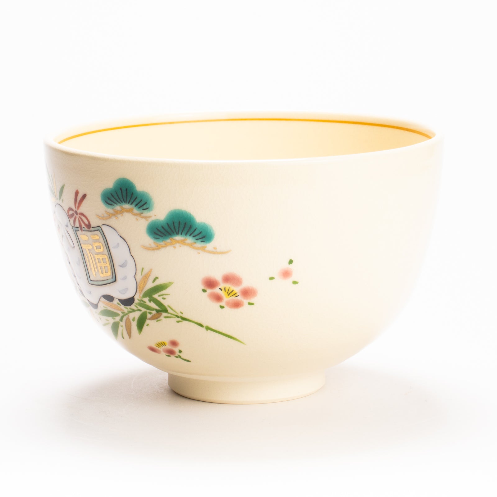 抹茶碗　吉祥羊　宝泉 KOTOPOTTER