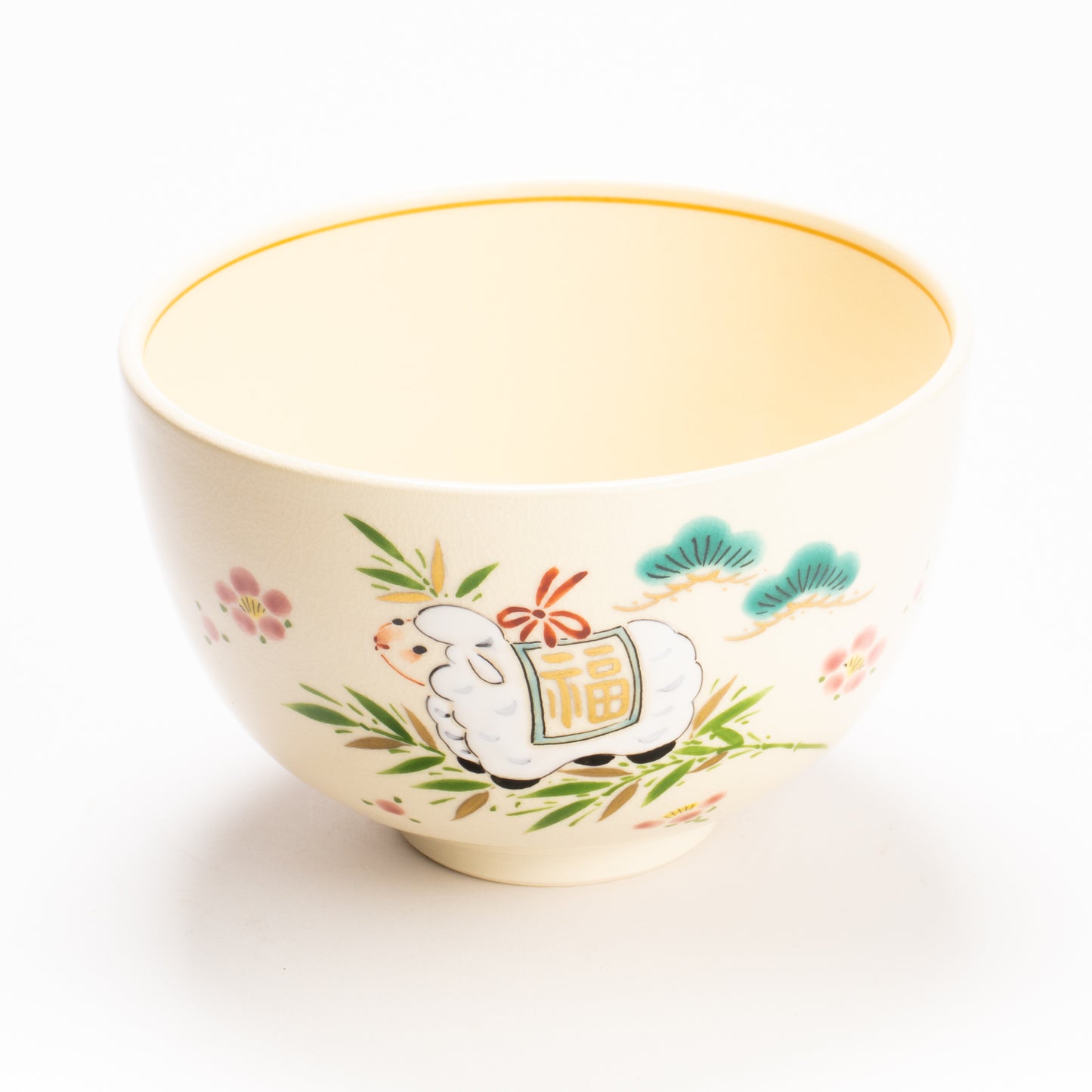 抹茶碗　吉祥羊　宝泉 KOTOPOTTER