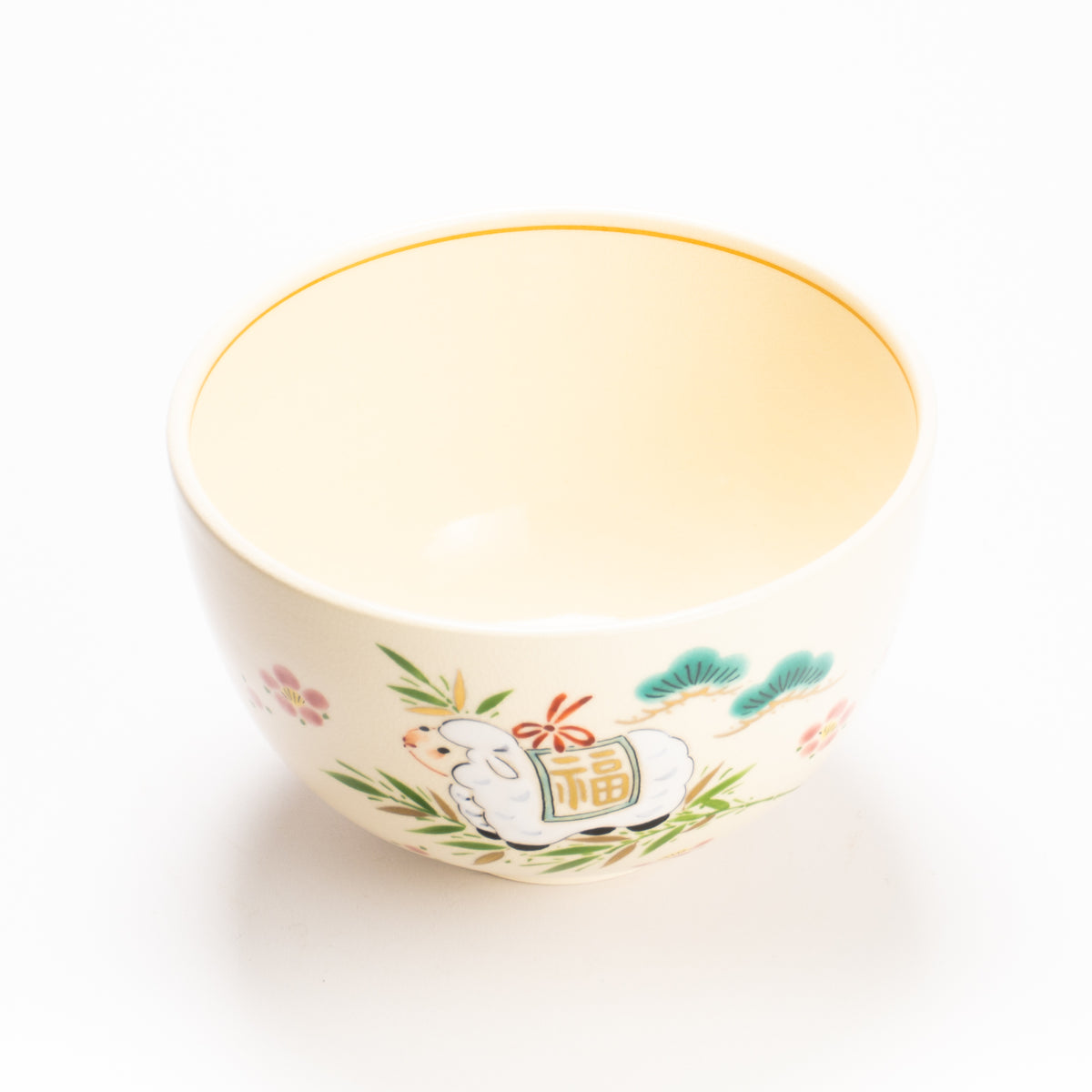 抹茶碗　吉祥羊　宝泉 KOTOPOTTER