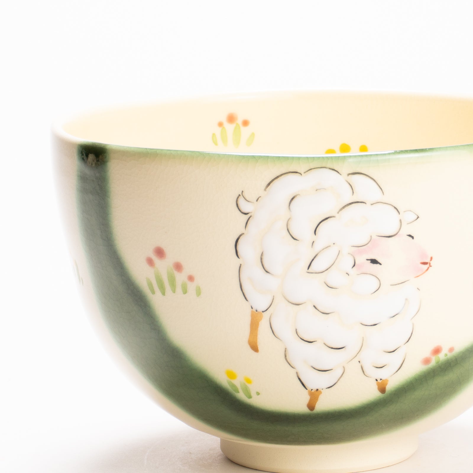 抹茶碗　織部仔羊　宝泉 KOTOPOTTER