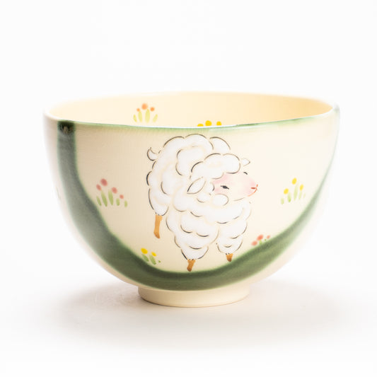 抹茶碗　織部仔羊　宝泉 KOTOPOTTER