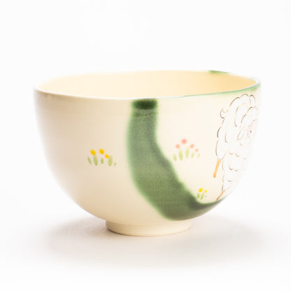 抹茶碗　織部仔羊　宝泉 KOTOPOTTER