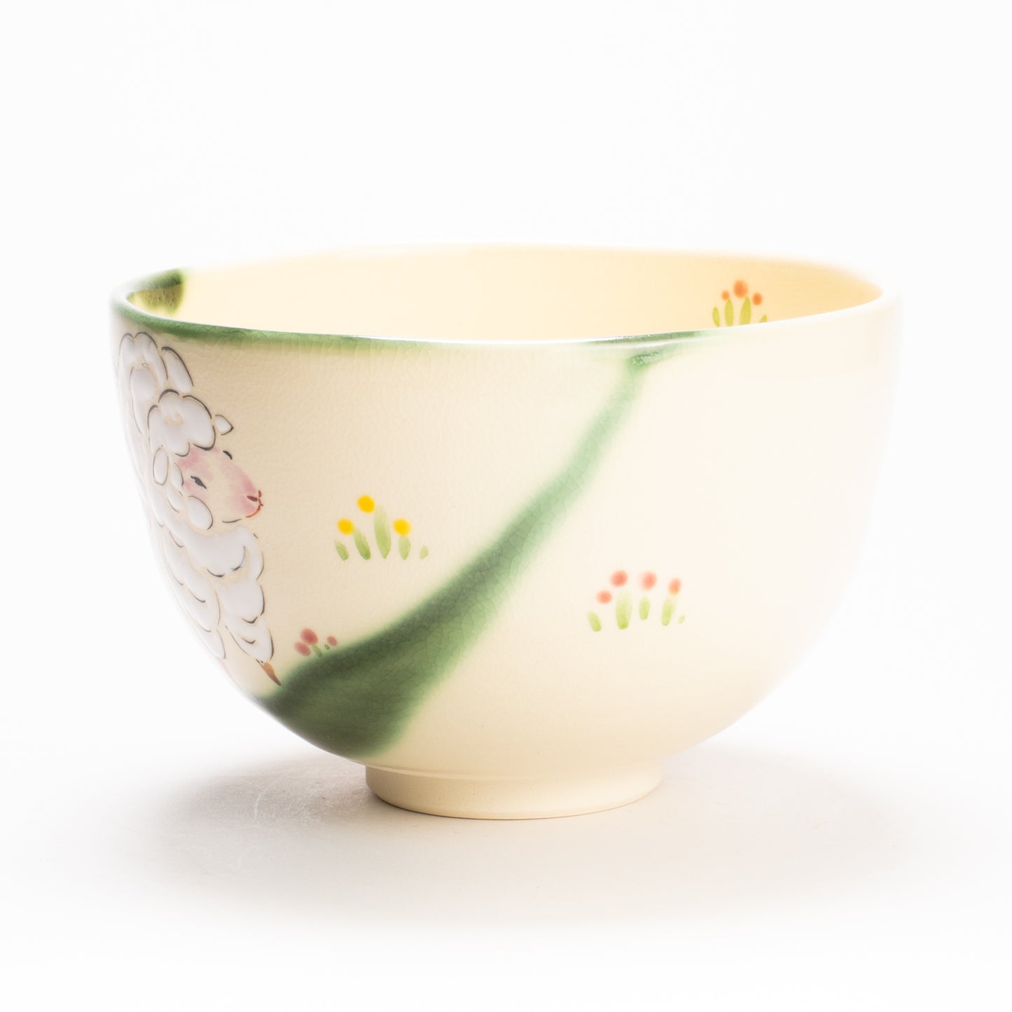抹茶碗　織部仔羊　宝泉 KOTOPOTTER