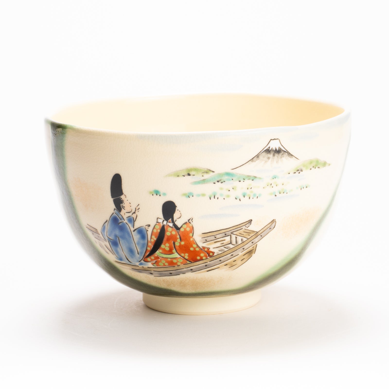 抹茶碗　織部 船旅　宝泉 KOTOPOTTER
