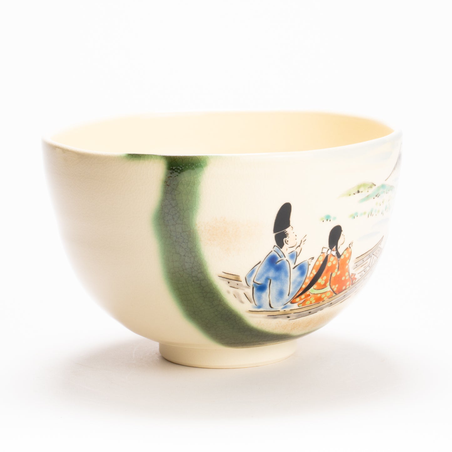 抹茶碗　織部 船旅　宝泉 KOTOPOTTER