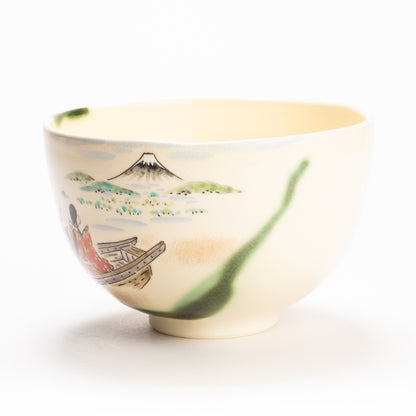 抹茶碗　織部 船旅　宝泉 KOTOPOTTER