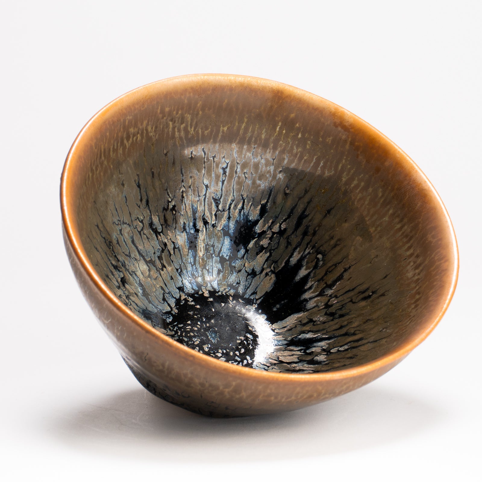抹茶碗　天目"釉溜まり"4B　桶谷定一 KOTOPOTTER