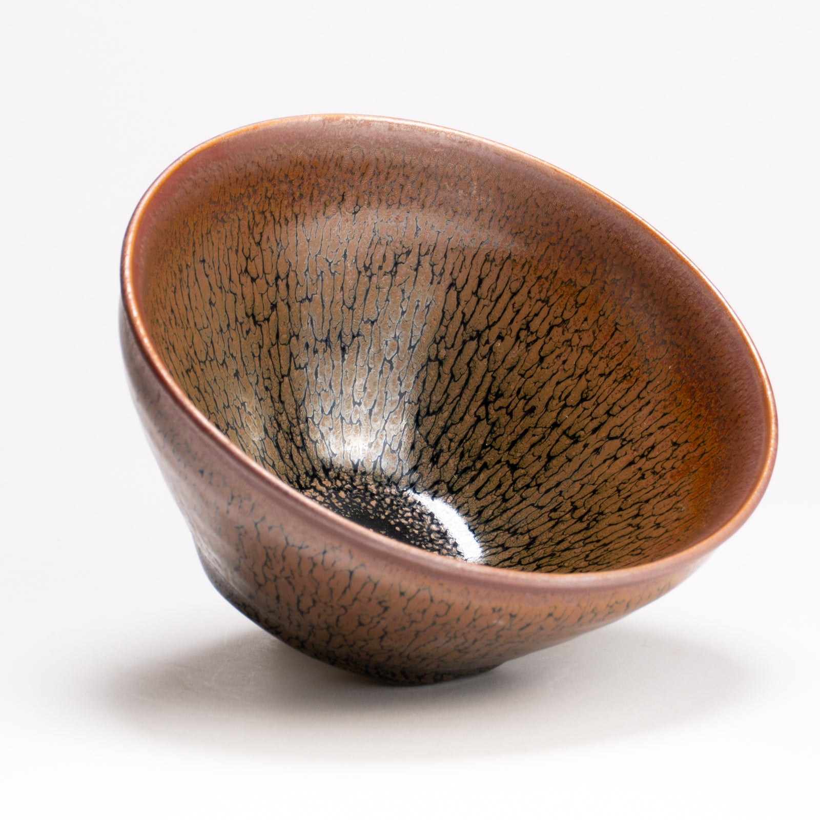 抹茶碗　天目"釉溜まり"4C　桶谷定一 KOTOPOTTER