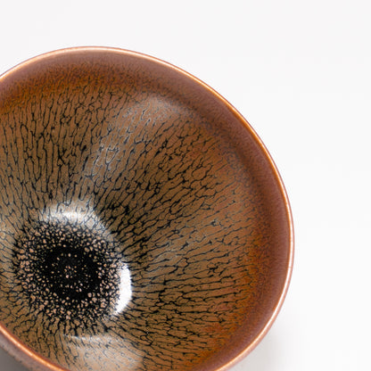 抹茶碗　天目"釉溜まり"4C　桶谷定一 KOTOPOTTER