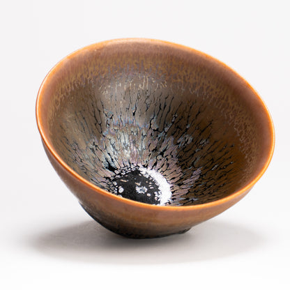 抹茶碗　天目"釉溜まり"4E　桶谷定一 KOTOPOTTER