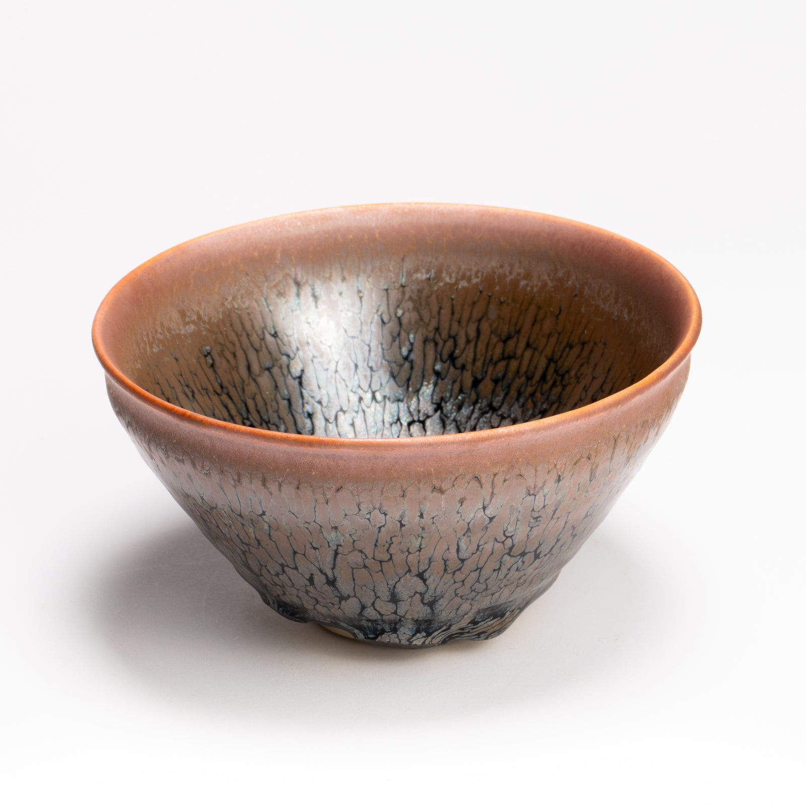 抹茶碗　天目"釉溜まり"4F　桶谷定一 KOTOPOTTER