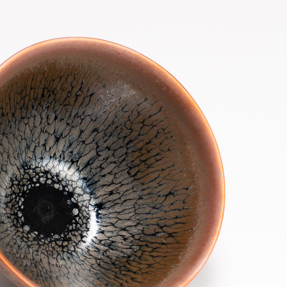 抹茶碗　天目"釉溜まり"4F　桶谷定一 KOTOPOTTER
