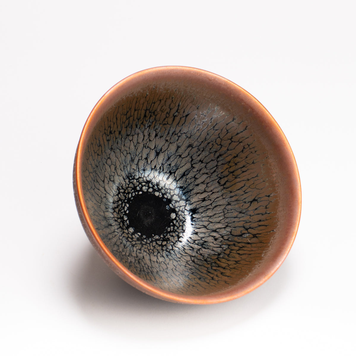 抹茶碗　天目"釉溜まり"4F　桶谷定一 KOTOPOTTER