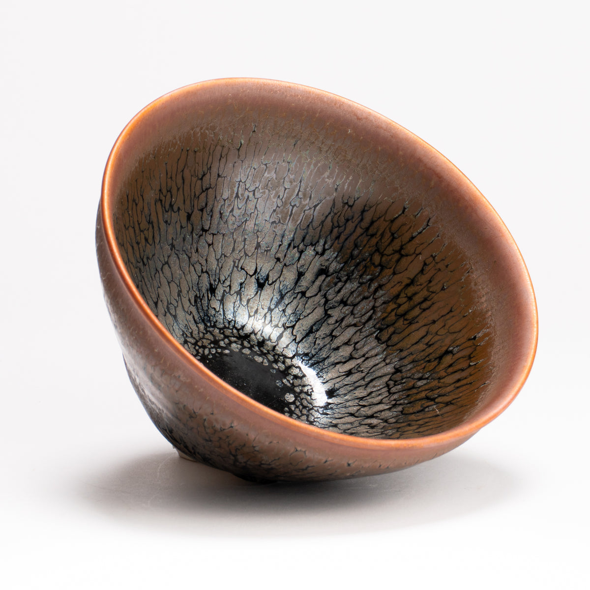 抹茶碗　天目"釉溜まり"4F　桶谷定一 KOTOPOTTER