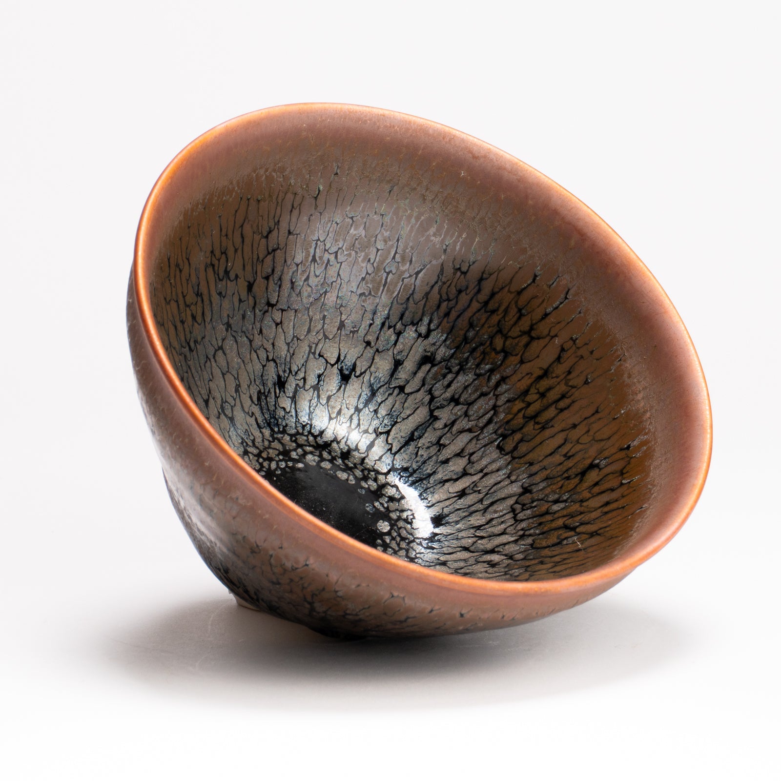 抹茶碗　天目"釉溜まり"4F　桶谷定一 KOTOPOTTER