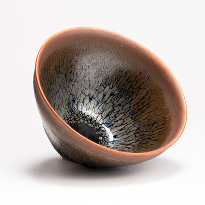 抹茶碗　天目"釉溜まり"4F　桶谷定一 KOTOPOTTER