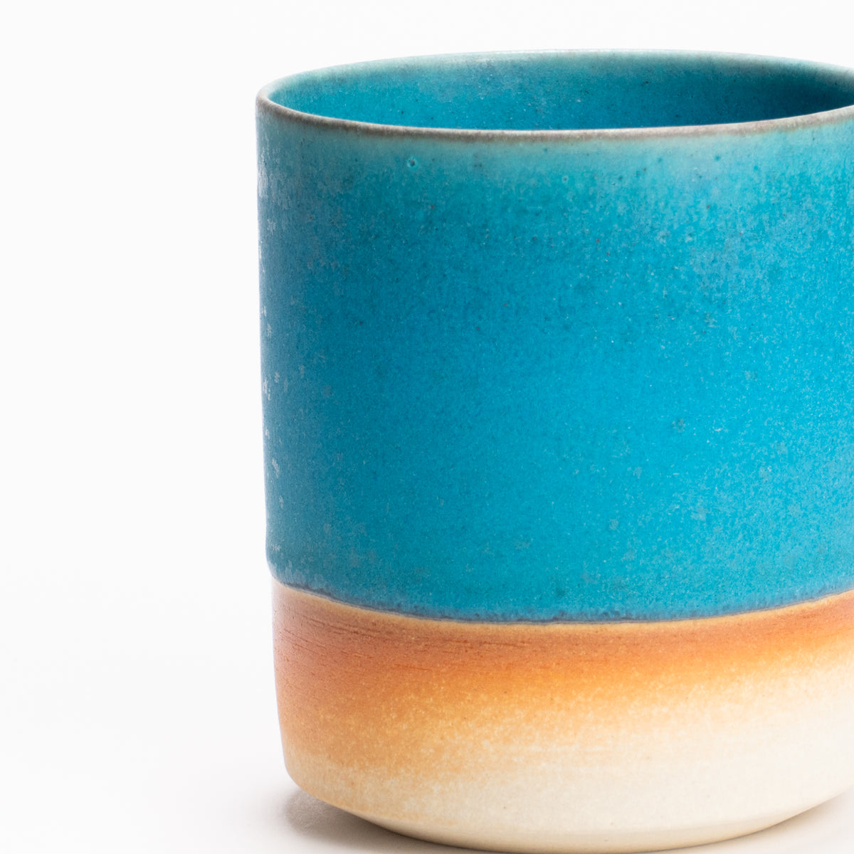【清水焼】ロックカップ　碧彩結晶釉　岩華窯 高木竜太 KOTOPOTTER
